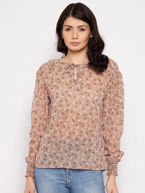 long sleeved printed regular top - 18359162 - Very Small Image - 1