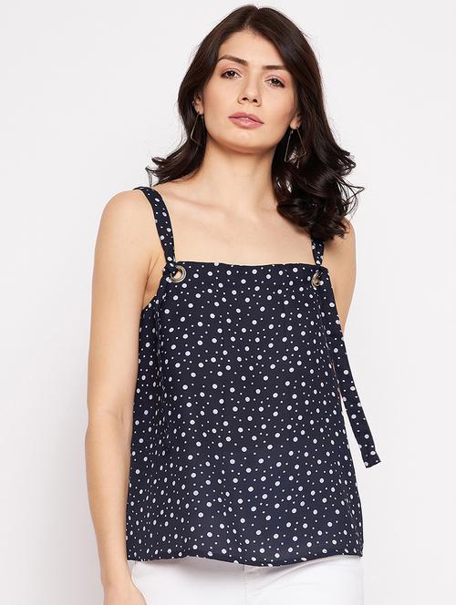 sleeveless printed regular top - 18359164 - Very Small Image - 1