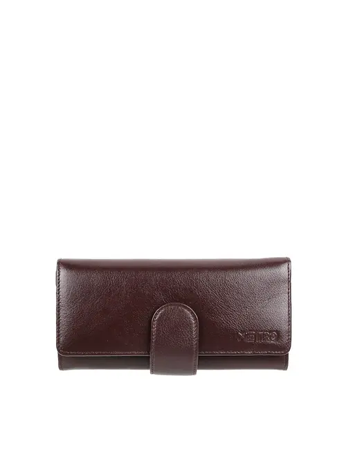 ladies leather wallet brown color - 18359472 - Very Small Image - 1