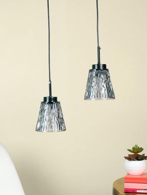 feeble black iron cluster hanging - bulb not included - 18359679 - Very Small Image - 1