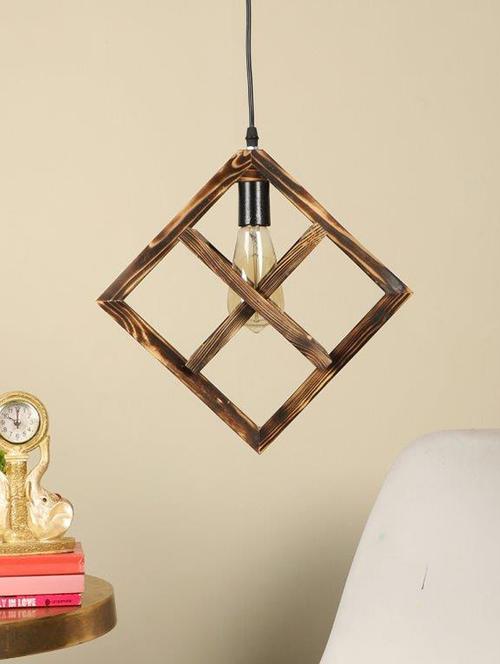 feather brown wood hanging lights - bulb not included - 18359716 - Very Small Image - 1