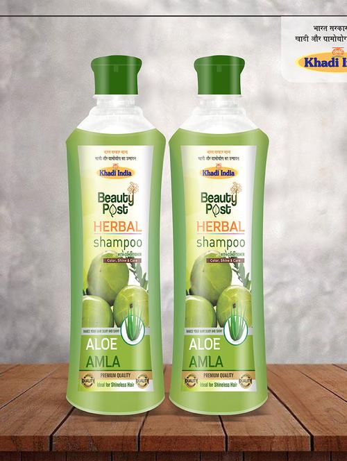 herbal shampoo with conditioner amla with aloevera combo pack ( premium quality ) - 18360038 - Very Small Image - 1