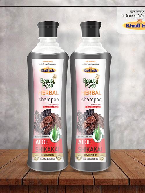 herbal shampoo with conditioner shikakai with aloevera ( premium quality ) - 18360043 - Very Small Image - 1