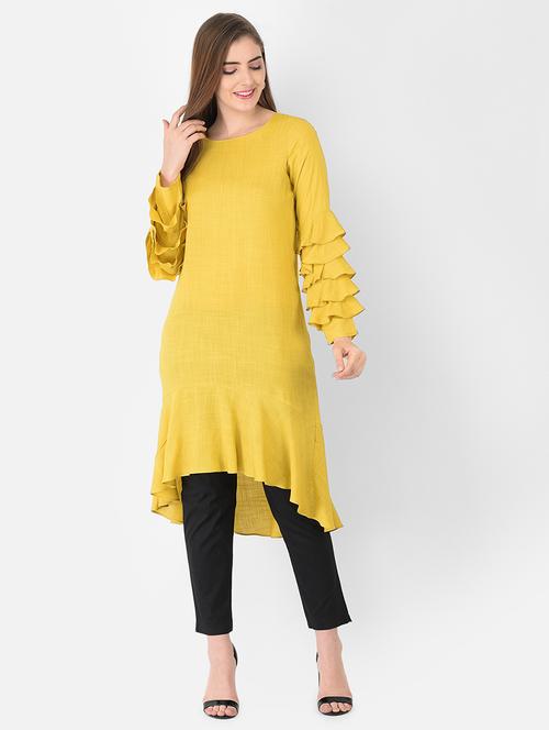 women's high-low kurta - 18360235 - Very Small Image - 1