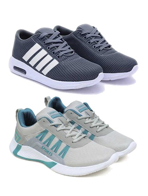 pack of 2 multi colored lace up sport shoe - 18361236 - Very Small Image - 1