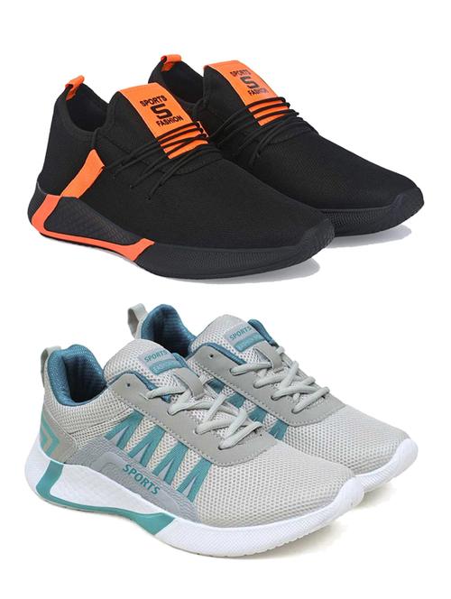 pack of 2 multi colored lace up sport shoe - 18361242 - Very Small Image - 1