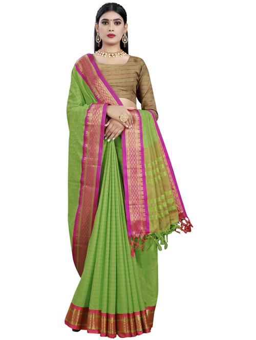 zari work woven saree with blouse - 18361506 - Very Small Image - 1