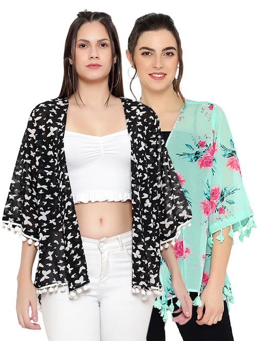 pack of 2 printed shrug - 18361554 - Very Small Image - 1
