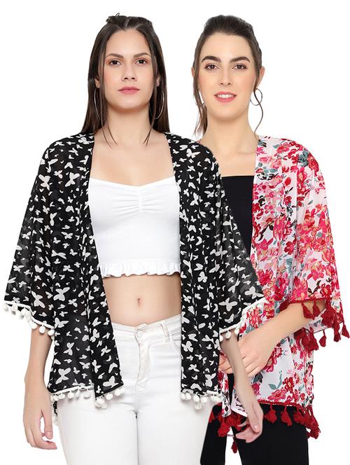 pack of 2 printed shrug - 18361557 - Very Small Image - 1