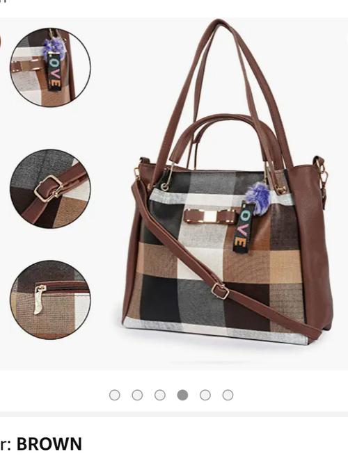 handbag shoulder multi-check designer bag with - 18362196 - Very Small Image - 1