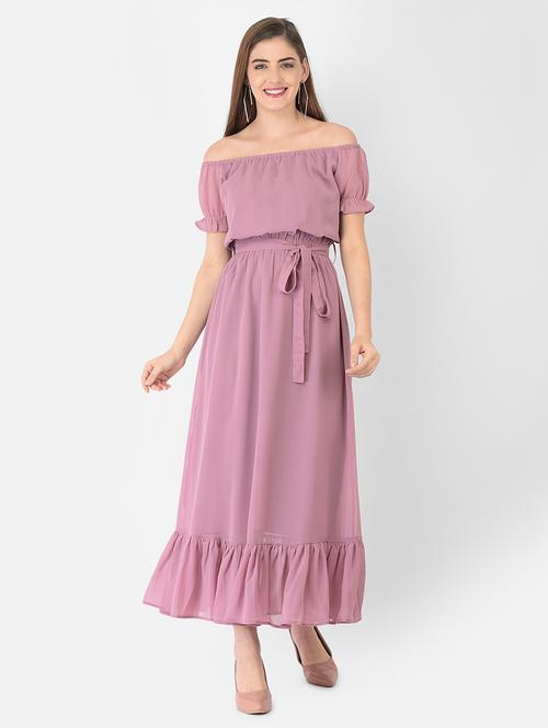 tie front solid flared dress - 18362228 - Very Small Image - 1