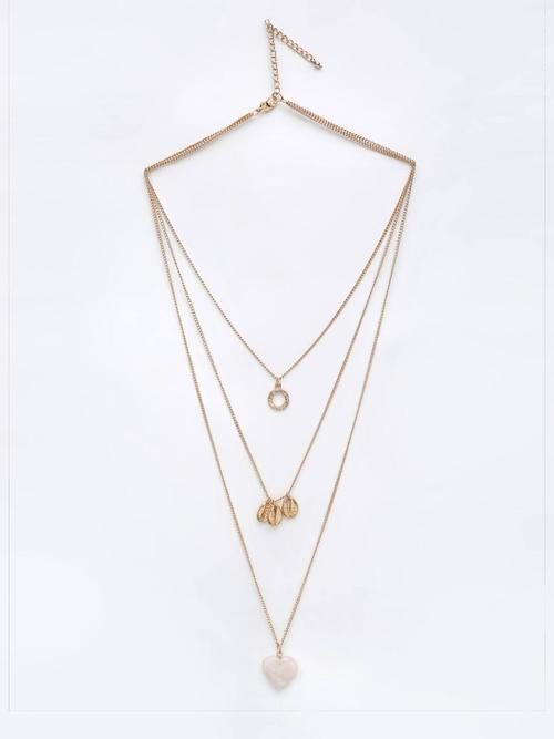ladies necklace chain gold plated gold - 18362885 - Very Small Image - 1