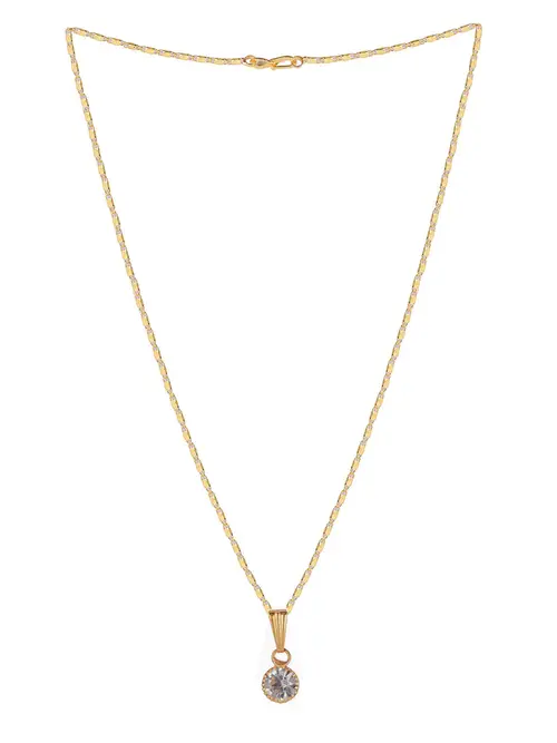 ladies necklace chain gold plated gold - 18362894 - Very Small Image - 1