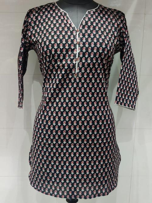 cotton short kurti - 18362934 - Very Small Image - 1