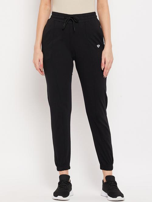 mid rise solid track pant - 18362985 - Very Small Image - 1