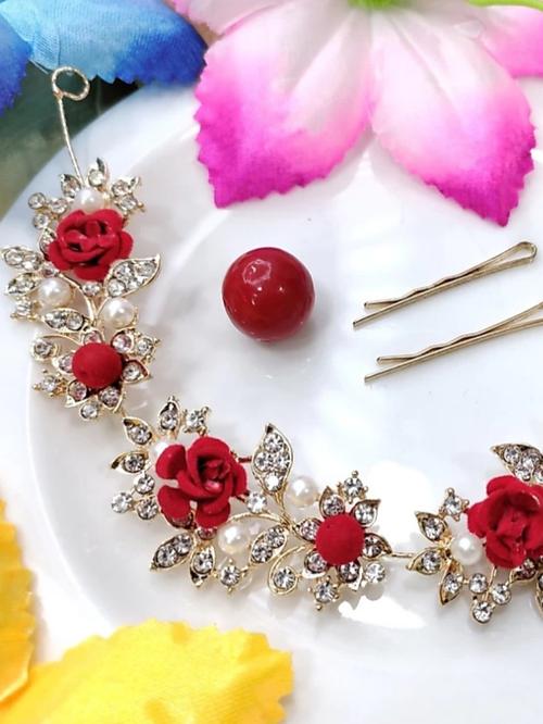 hair accessories red color - 18363276 - Very Small Image - 1