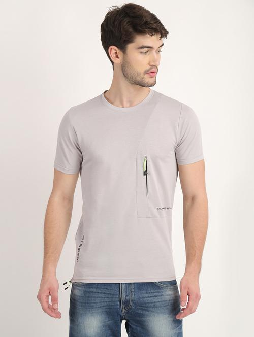 grey solid t-shirt - 18363335 - Very Small Image - 1