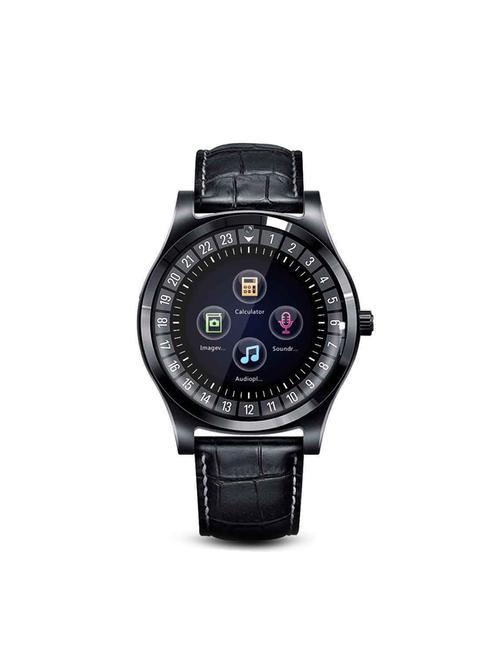 zuzu bluetooth round screen smartwatch men watch support sim tf card call reminder pedometer - 18363380 - Very Small Image - 1