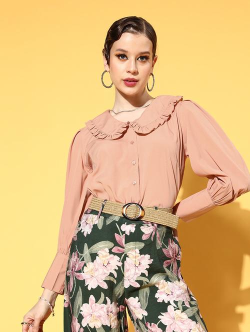 long sleeved solid regular shirt - 18363477 - Very Small Image - 1