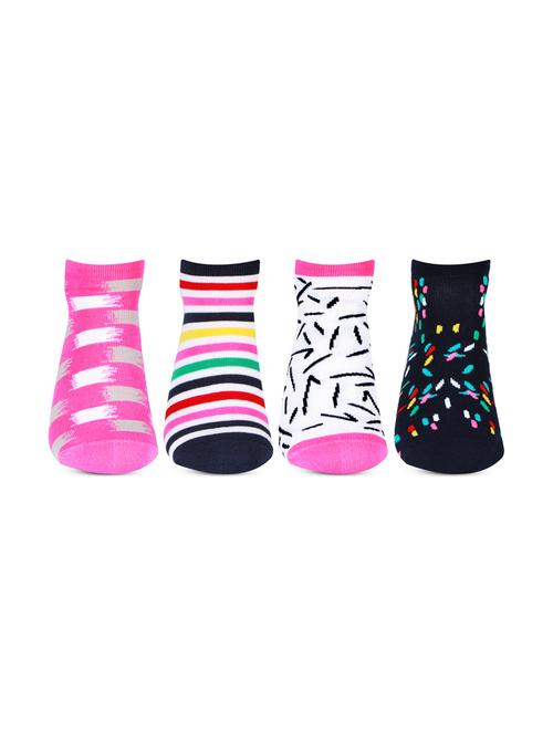 multi colored cotton no show sock - 18363499 - Very Small Image - 1