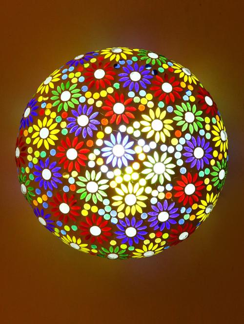 somil multicolor ceiling lamp decorative with colourful chips & beads design_0098782 - 18363542 - Very Small Image - 1