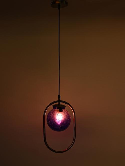 somil decorative oval type color ceiling light lamp with colorful glass shade & all fitting & fixture , pack of 4 - 18363560 - Very Small Image - 1