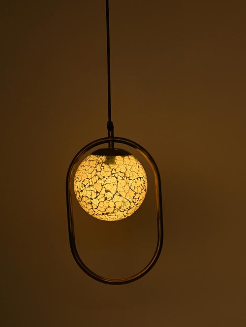 somil decorative oval type mosaic ceiling light lamp with colorful glass shade & all fitting & fixture , pack of 4 - 18363579 - Very Small Image - 1