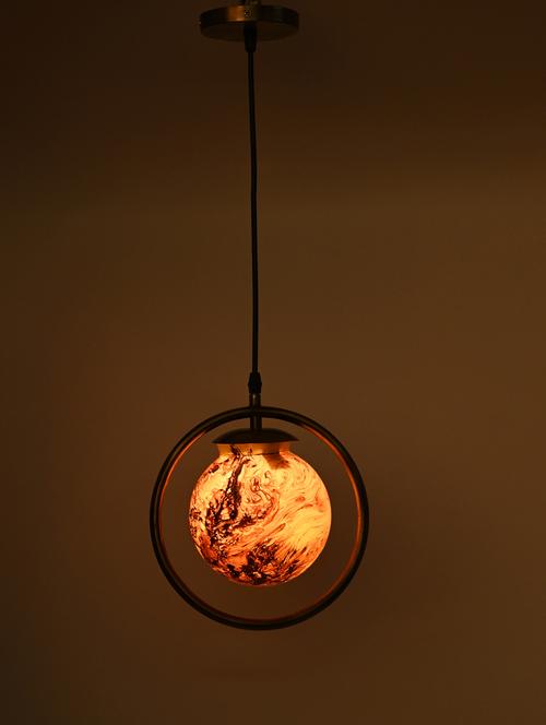 somil decorative round type color ceiling light lamp with colorful glass shade & all fitting & fixture , pack of 4 - 18363698 - Very Small Image - 1
