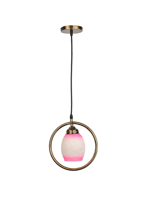 somil decorative round type color ceiling light lamp with colorful glass shade & all fitting & fixture , pack of 4 - 18363796 - Very Small Image - 1