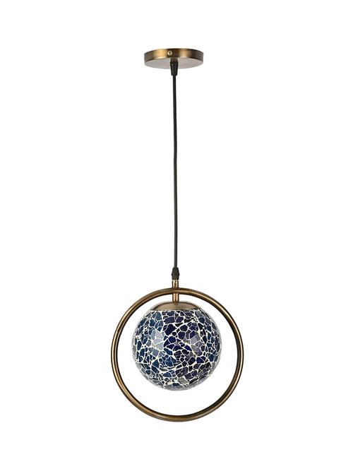 somil decorative round type mosaic ceiling light lamp with colorful glass shade & all fitting & fixture , pack of 4 - 18363804 - Very Small Image - 1