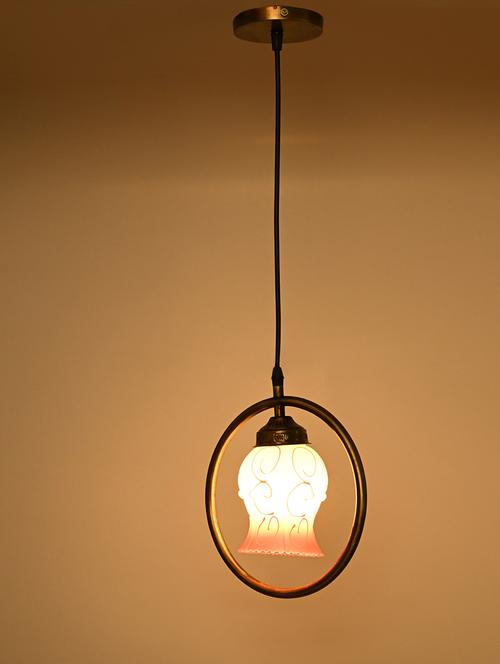 somil decorative round type color ceiling light lamp with colorful glass shade & all fitting & fixture - 18363869 - Very Small Image - 1