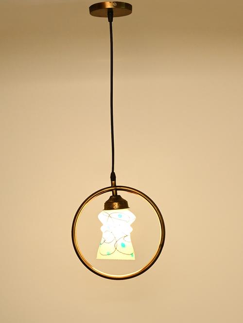 somil decorative round type color ceiling light lamp with colorful glass shade & all fitting & fixture - 18363927 - Very Small Image - 1