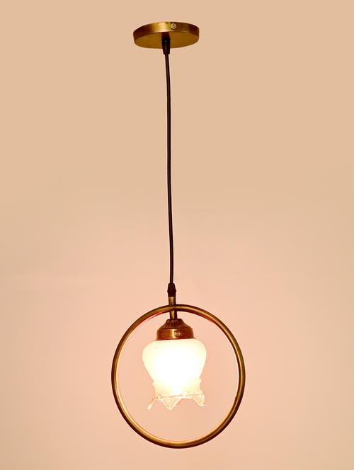 somil decorative round type color ceiling light lamp with colorful glass shade & all fitting & fixture - 18364016 - Very Small Image - 1