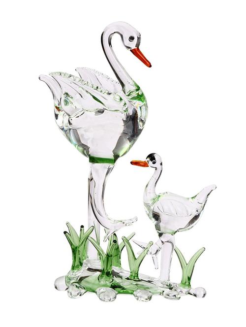 somil crystal colorful loving mother bird with baby bird in grass - 18364290 - Very Small Image - 1