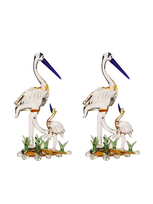 somil mother bird caring his baby bird in grass (set of 2)-jk - 18364374 - Very Small Image - 1