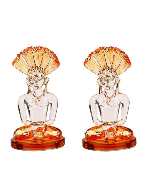 somil praying mahatama buddha with sheshnag (set of 2)-jn - 18364380 - Very Small Image - 1