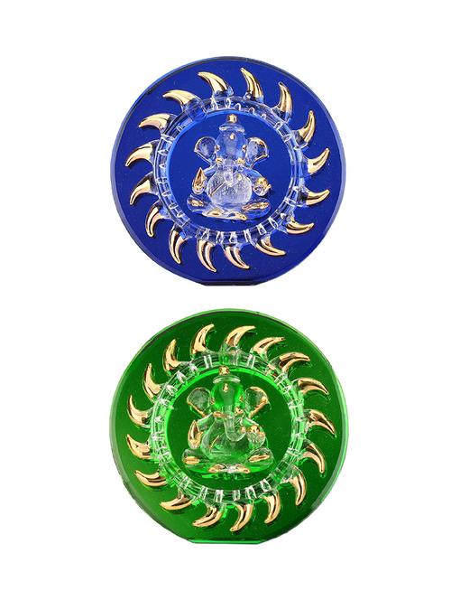 somil colorful combo blessing ganesha for table top & wall hanging-c10 - 18364453 - Very Small Image - 1