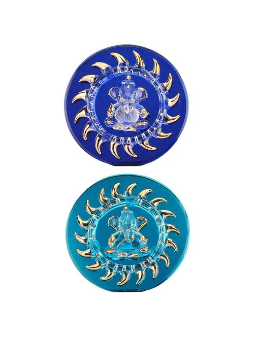 somil colorful combo blessing ganesha for table top & wall hanging - 18364532 - Very Small Image - 1
