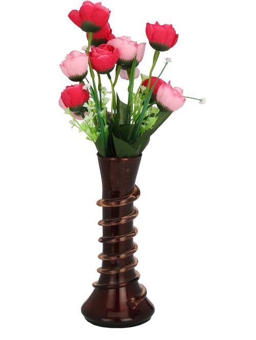 somil colorful glass flower vase hand decorative with new style & shape - 18364848 - Very Small Image - 1