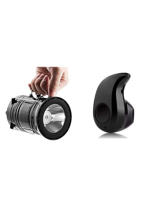 zuzu rechargeable solar and charging led lantern home emergency light & kaju bluetooth headset with mic - 18364955 - Very Small Image - 1