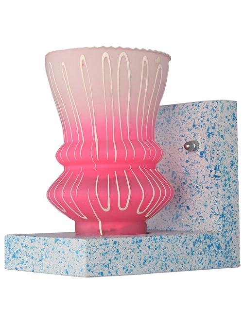 somil wall chair sconce wall light / night lamp of blue stylish designer wood fitting & colorful shade, led compatible - x8 - 18364994 - Very Small Image - 1