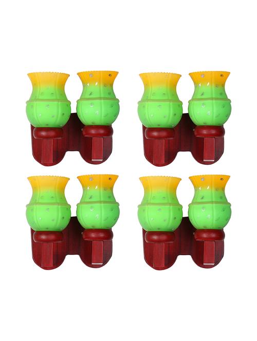 somil new stylish hand decorative colorful glass wall lamp light with fitting fixture, and screws - 18364999 - Very Small Image - 1
