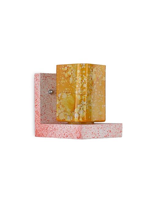 somil wall chair designer wall light / night lamp of romantic pink stylish wood & colorful glass shade, led compatible -w26 - 18365212 - Very Small Image - 1