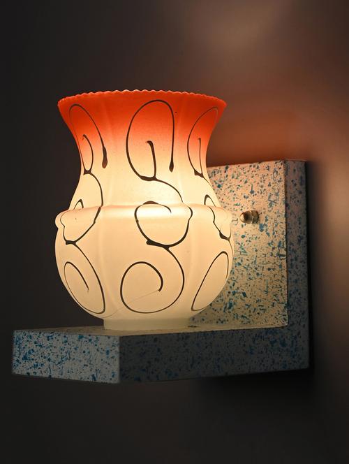somil wall chair sconce wall light / night lamp stylish designer wood fitting & colorful shade, led compatible, set of 4 -xa14 - 18365409 - Very Small Image - 1