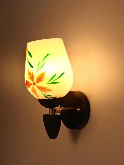 somil designer led sconce glass & wood wall lamp/ light - re054 - 18365481 - Very Small Image - 1