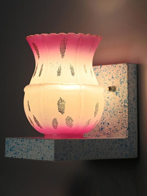 somil wall chair sconce wall light / night lamp of blue stylish designer wood fitting & colorful shade, led compatible - x17 - 18365550 - Very Small Image - 1