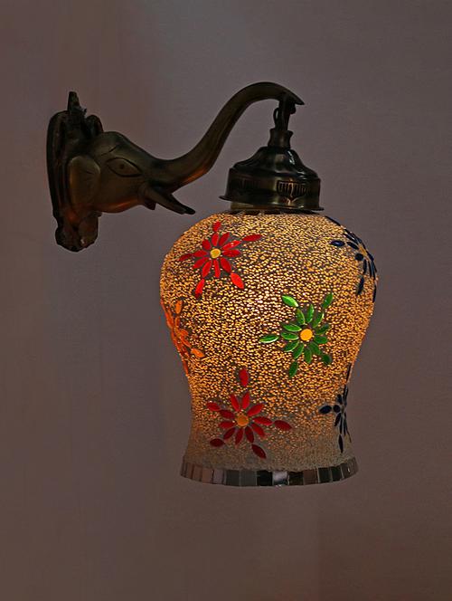 somil new stylish hand decorative colorful glass wall lamp light with elephant shape fitting (set of four)ak04 - 18365577 - Very Small Image - 1