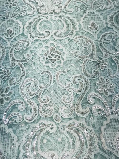 embroidered fabric 1mtr - 18366221 - Very Small Image - 1