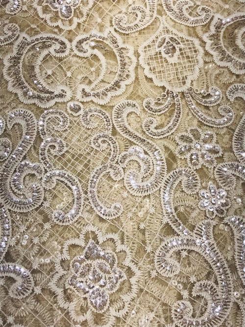 embroidered fabric 1mtr - 18366224 - Very Small Image - 1