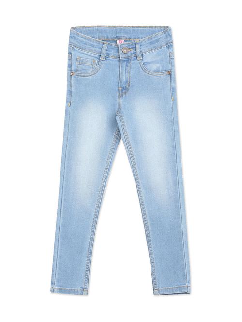 girls light blue washed jean - 18366334 - Very Small Image - 1